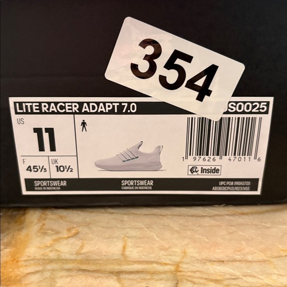 NWT Adidas Lite Racer Adapt 7.0 CloudFoam Men’s 11 - Picture 2 of 7
